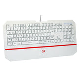 Teclado Membrana Redragon Karura 2, Apoio de Pulso, Atalhos Multimídas, ABNT2, Branco - K502W-N