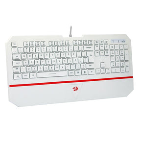 Teclado Membrana Redragon Karura 2, Apoio de Pulso, Atalhos Multimídas, ABNT2, Branco - K502W-N