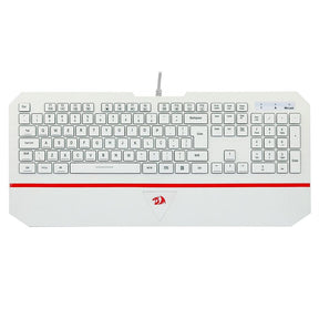 Teclado Membrana Redragon Karura 2, Apoio de Pulso, Atalhos Multimídas, ABNT2, Branco - K502W-N