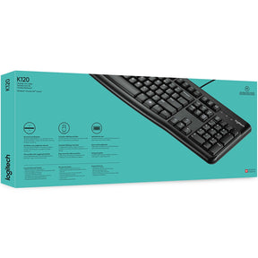 Teclado Logitech K120 Preto ABNT2